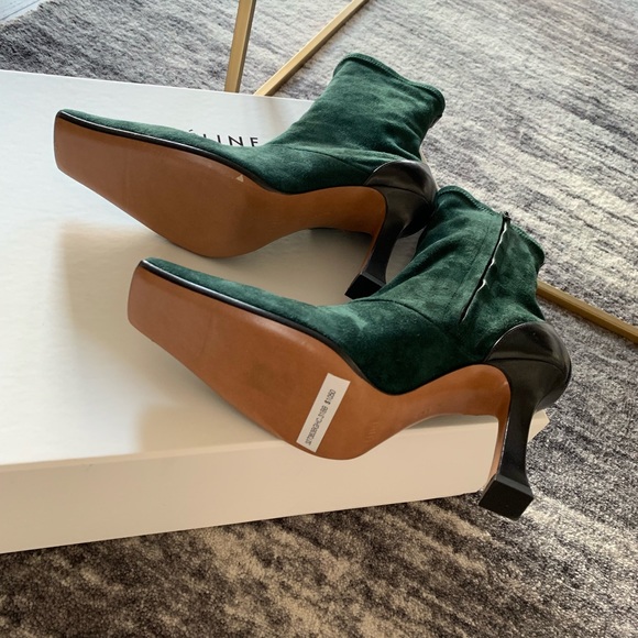 Celine Boots Dark Green Size 37 - Picture 5 of 8